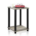 thumbnail image 4 of Furinno 99800GYW/BK Turn-N-Tube Table d'Appoint, Chêne Français Gris/noir, 4 of 5
