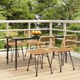 thumbnail image 1 of vidaXL 5 Piece Garden Dining Set Poly Rattan, 1 of 5