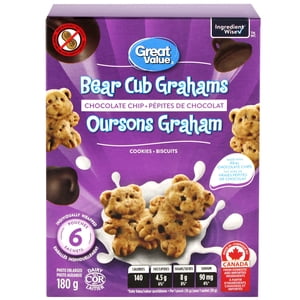 Great Value Chocolate Chip Bear Cub Grahams
