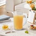 thumbnail image 3 of 2000ml Mixing Pitcher For Beverages With Lid And Plunger Stirrer Wide Mouth Drink Container For Juice Tea Milk Lemonade, 3 of 3