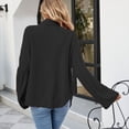 thumbnail image 5 of TIMIFIS Turtleneck Sweater Women Oversized Sweaters Fall Long Sleeve Spilt Hem Tunic Pullover Sweater Knit Tops Ribbed Knit Pullover Sweater Jumper Tops OuterwearFall/Winter, 5 of 5