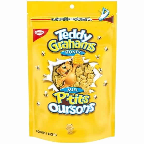 Christie , Biscuits Teddy Graham, Fabriqués dans une Usine Sans Arachides, Collations pour l'École, Emballés Individuellement