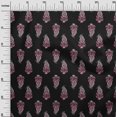 thumbnail image 2 of oneOone Cotton Silk Fabric Leaves & Paisley Block Print Fabric BTY 42 Inch Wide, 2 of 4