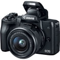 thumbnail image 3 of Canon EOS M50 Mirrorless Camera W/15-45mm Lens Black 2680C011  - Advanced Bundle(International Model), 3 of 9