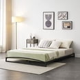 thumbnail image 1 of Low Bed Frame Twin Size, 6 Inch Heavy Duty Metal Platform Bed Frame Low Profile, Mattress Foundation, No Box Spring Needed, Noise-Free, Non-Slip, Easy Assembly, Black, 1 of 9