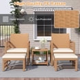 thumbnail image 4 of Costway 5 Pieces Patio Conversation Set PE Rattan Balcony Furniture Set with Cushions, 4 of 10