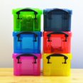 thumbnail image 4 of CHUANK Mini Plastic Storage Box with Locking Lid Clear Plastic Organizer for Small Crafts Stationery Jewelry Sewing Classroom, 4 of 19