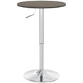thumbnail image 1 of HOMCOM Table de Bar Ronde Réglable pour 2, Table de Pub avec Dessus en Rotin PE, Brun, 1 of 10