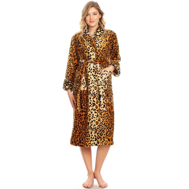 White Mark Women's Super Soft Lounge Robe