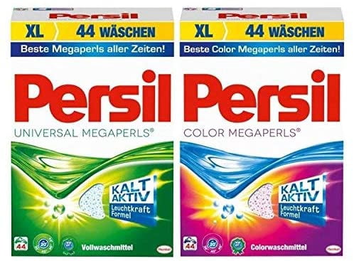 Persil Color & Universal POWDER Laundry.Detergent Combo Set- 70 WL / 4.55 Kg Each