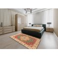 thumbnail image 4 of Ahgly Company Indoor Square Abstract Red Oriental Area Rugs, 5' Square, 4 of 6