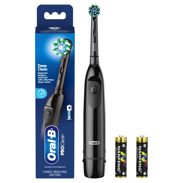 Oral B Pro Clean Battery Toothbrush, Deep Clean - Black, with