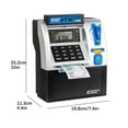 thumbnail image 3 of MVRLSH Liquidation! Tirelire pour Vrai Machine d'Épargne Électronique Numérique Boîte avec Carte de Débit Distributeur de Factures Reconnaissance Calculatrice Verrou à Mot de Passe Étui Garçons, 3 of 9