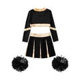 thumbnail image 4 of Sxiwei Kids Girls Cheerleading Uniform Cheer Outfits Metallic Patchwork Competition Performance Costume B03 14, 4 of 5