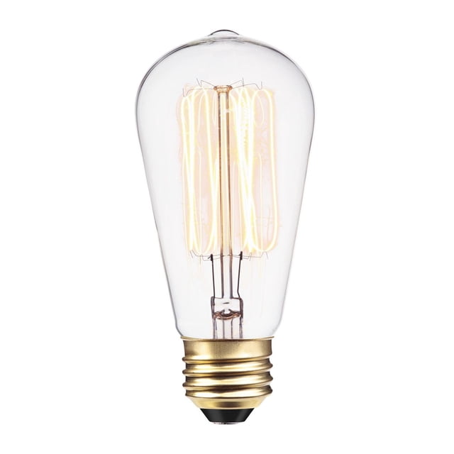 60W Vintage Edison S60 Squirrel Cage Incandescent Filament Light Bulb