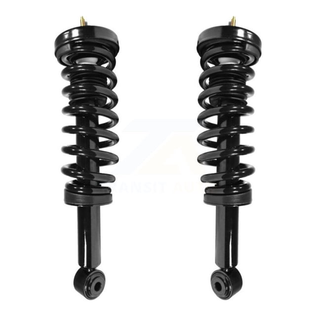 Transit Auto Front Complete Suspension Shocks Strut and Coil Spring Mount Assemblies Pair for Car 2009-2013 Ford F-150 4WD Excludes Rear Wheel Drive Torsion - Left Right Side K78A-100035