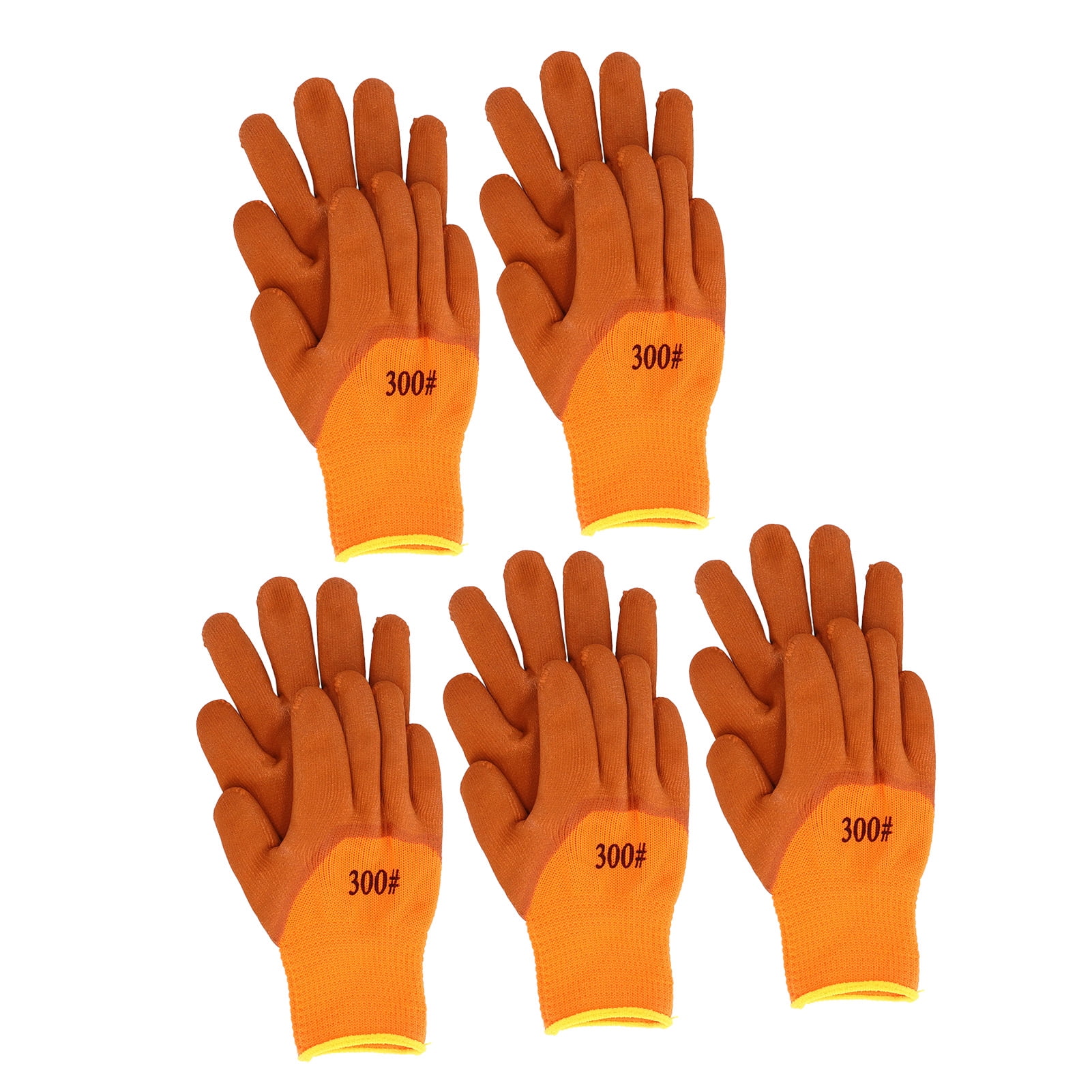 Thermal Gloves, Winter Work Gloves Excellent Grip 5 Pairs Multipurpose  for Construction Gardening