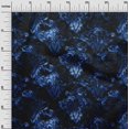 thumbnail image 3 of oneOone Polyester Spandex Royal Blue Fabric Damask Craft Projects Decor Fabric Printed By The Yard 56 Inch Wide, 3 of 4
