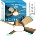 thumbnail image 1 of Bell + Howell Socket Fan Light Bronze 2-in-1 LED Bulb 1000 Lumens with Remote Control 3 Speeds 3 Light Settings E26 Base, 1 of 7