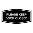 thumbnail image 1 of Signs ByLITA Fancy Please Keep Door Closed Sign - Security and Safety | Durable Material | Easy to Install (Black/Silver) - Medium 1 Pack, 1 of 4