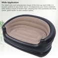 thumbnail image 4 of TOPINCN Inflatable Sofa, PVC and Velvet Comfortable Blow Up Couch Lounger Portable Inflatable Chair for Outdoor for Beach Camping Picnic, 4 of 7