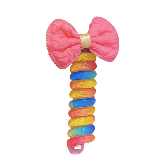Spiral Hair Ties,Hair Ties Waterproof Hair Accessories for Women Girls,Phone Cord Ponytail Holders Hair Coils Elastics for Youngster Teens All Hair Type