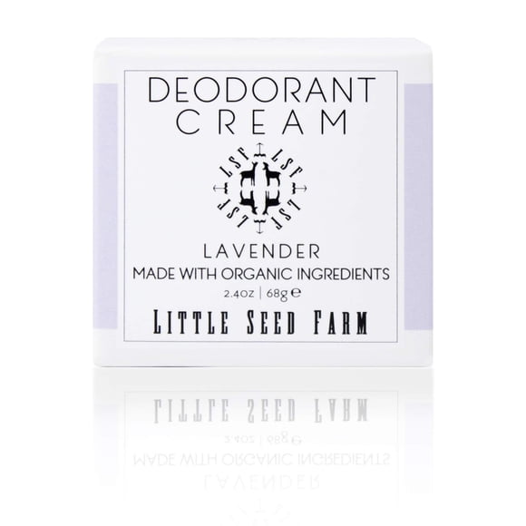 Little Seed Farm All Natural Deodorant Cream Aluminum Free Deodorant for Women or Men 2.4 Ounce - Lavender