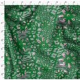thumbnail image 4 of Soimoi Green polyester Crepe Fabric Leopard Animal Skin Printed Fabric 1 Yard 52 Inch Wide, 4 of 6