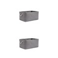 thumbnail image 2 of Maytalsory Bac de Rangement à Poignée en Corde Robuste Solution de Rangement Pratique et Fiable Gris 36*26*16 2Ensemble, 2 of 6
