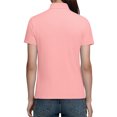 thumbnail image 4 of FRSASU Womens Polo Shirts Short Sleeve Button Lapel Collared Summer Tops Business Casual Basic Tees Pink XXXXL(XXXXL), 4 of 6