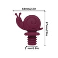 thumbnail image 3 of Little Snail Wine Bottle Stopper Stoppers Reusable Leak Proof Cute Decorative Bottle Stopper, 3 of 5