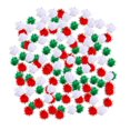 thumbnail image 1 of SNNROO 300 Pcs Pompons Bricolage Pompons Pailletés Pompons de Noël Pompons pour Enfants, 1 of 8