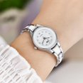 thumbnail image 4 of 3pcs Waterproof Steel Strap Bracelet Quartz Women Watch(Gold), 4 of 8