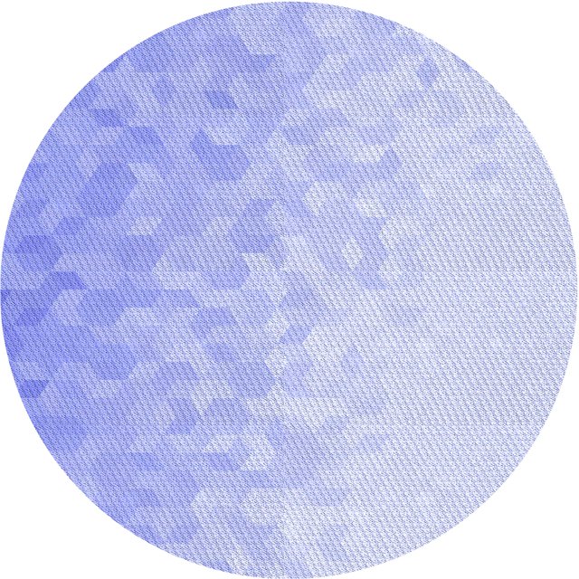 Ahgly Tapis d'Intérieur Lavable en Machine Carré Transitionnel Bleu Ciel, 3 Pieds Carré