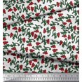 thumbnail image 2 of Soimoi Poly Georgette Tissu Feuilles & Floral Bloc Tissu Imprimé 1 Yard 42 Inch Wide, 2 of 3
