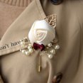 thumbnail image 3 of Youkk Cloth Chic And Stylish Brooch Pin Fashion Statement With Exquisite Piece Modern Minimalist Corsage light grey 1Set, 3 of 6