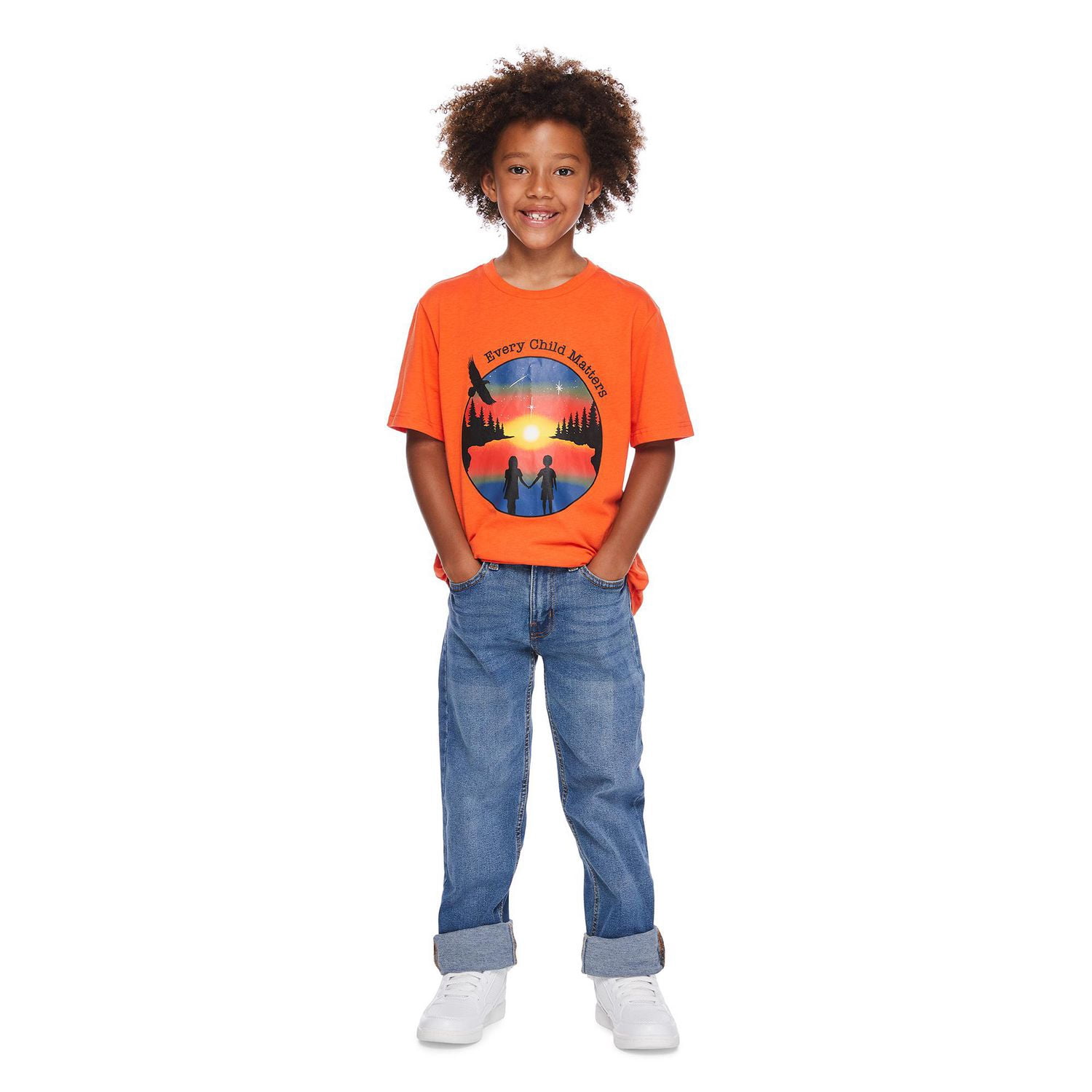 T-shirt Indigenous Proud collection non genrée pour enfants – anglais