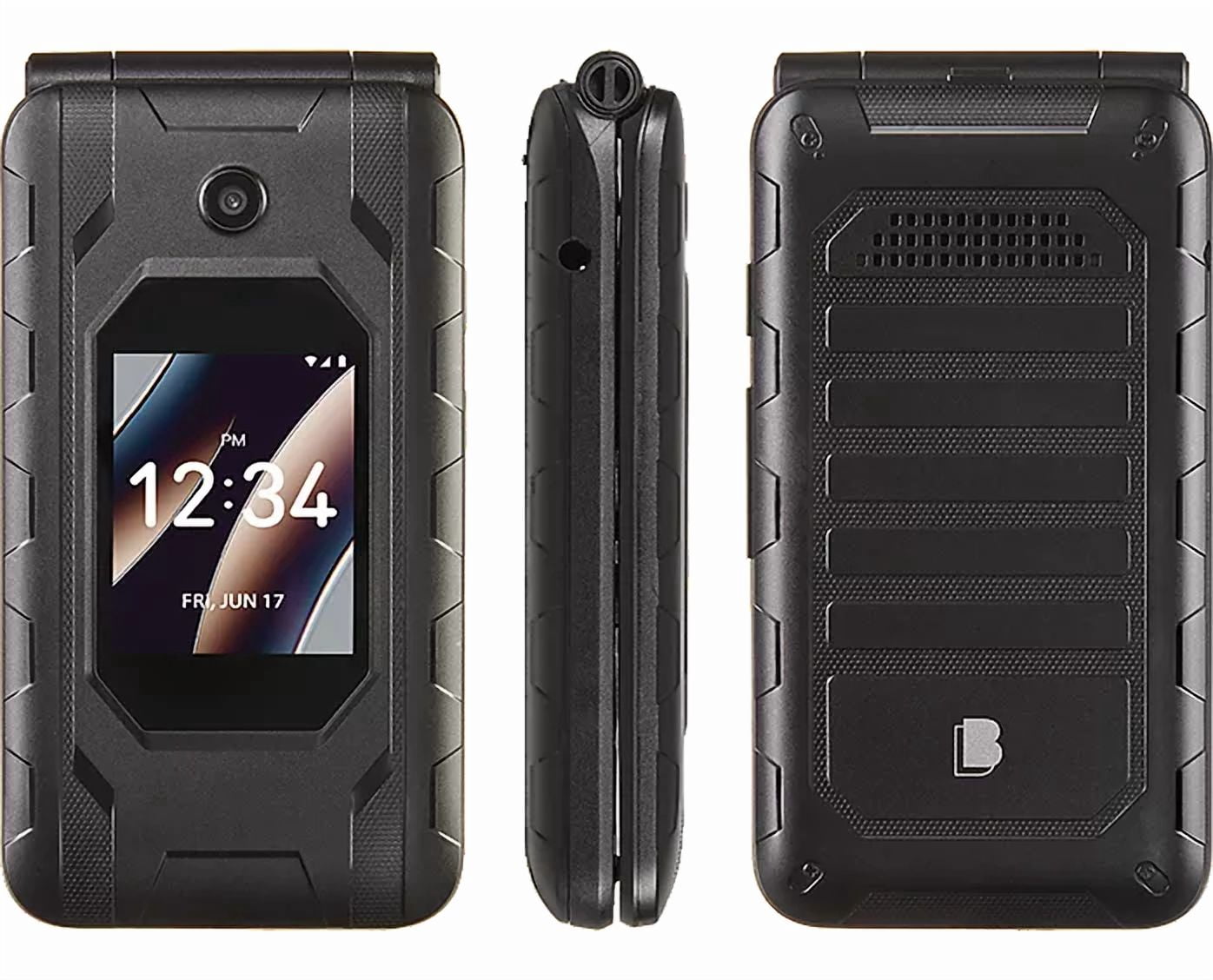 BLU FLEX Flip Phone | 2.8” Main + 1.77” External Display | 4G LTE | 8GB Storage + 1GB RAM | Snapdragon 215 | 2MP Camera | Expandable MicroSD up to 64GB | Open Box