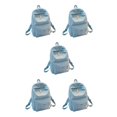 thumbnail image 2 of Decodeary Durable Backpack For School And Travel Comfortable And Sturdy Fashion School Bag light blue 5Set, 2 of 6