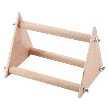 Bird Stand Wooden Platform, Durable Sturdy Bird Perch Stand Bird Cage Toys For Parakeet Conures Cockatiel Budgie Lovebirds