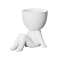 thumbnail image 2 of YAOMOBB Indoor Plant Decoration Pot Creative Craft Desktop Vase Container Small Figure Potted Plant Pot Mini Human Shaped Ceramic Flower Pot, 2 of 7