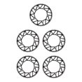 thumbnail image 2 of Ruiboury Lightweight And Easy To Install - Smooth Operation Chain Ring For Bicycles Bicycles Crank Bike Chain 52T black 5Set, 2 of 6