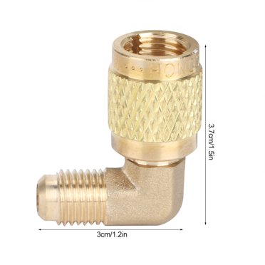 Air Conditioner, Exquisite Workmanship Cooler Accessory,  Sealing Male 1/4 To Female 5/16 Connector Brass For Refrigeration Air-Conditioner