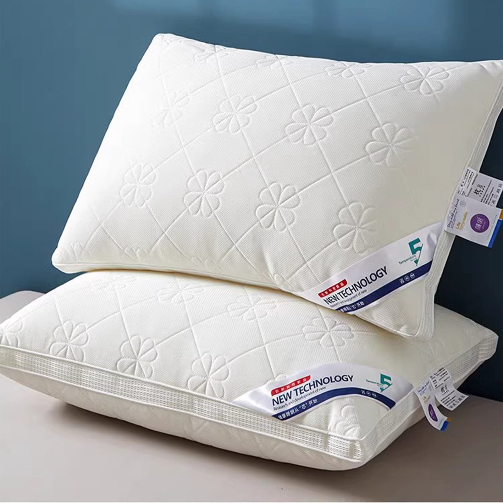 Danhjin Rebound Sleeping Cushion Sponge Pillow Large Size Adjustable Angle Support Board Sleep Pillow Soft Pillow17 X 26 Inches for Sleeping The Side The Back Or The Stomach