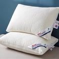 thumbnail image 1 of Meitianfacai Memory Sponge Pillow Large Size Adjustable Angle Support Board Sleep Pillow Soft Pillow17 X 26 Inches for Sleeping On The Side On The Back Or On The Stomach(White), 1 of 6