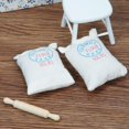 thumbnail image 4 of Milaget 1/12 Scale Miniature Kitchen Accessories - 1x Rolling Pin + 2x Flour Sack Towels, 4 of 9