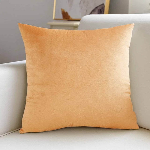Birdeem Premium Velvet Pillow Cover, Soft and Smooth Cushion Cover, Decorative for Sofa, Chair, or Bed, 18x18 Inches Size with Hidden Zipper for Easy Use