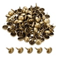 thumbnail image 1 of Unique Bargains 15x20mm Mini Brads Round Paper Fasteners for Art Crafting, Bronze Tone 100pack, 1 of 5
