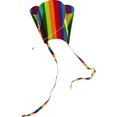 thumbnail image 1 of YOPTOP Cerf-Volant Arc-en-Ciel en Polyester Ripstop Jouet Volant Extérieur pour Enfant Adulte Rayé, 1, 1 of 9