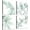 Leaf prints, variant on Seaside Coconut Palm Wall Art: Coastal Tropical Abstract Trees Artwork Reproduction Painting Print Canvas Pictures for Washroom (12" W x 12" H x 3 PCS, Multi-Sized)